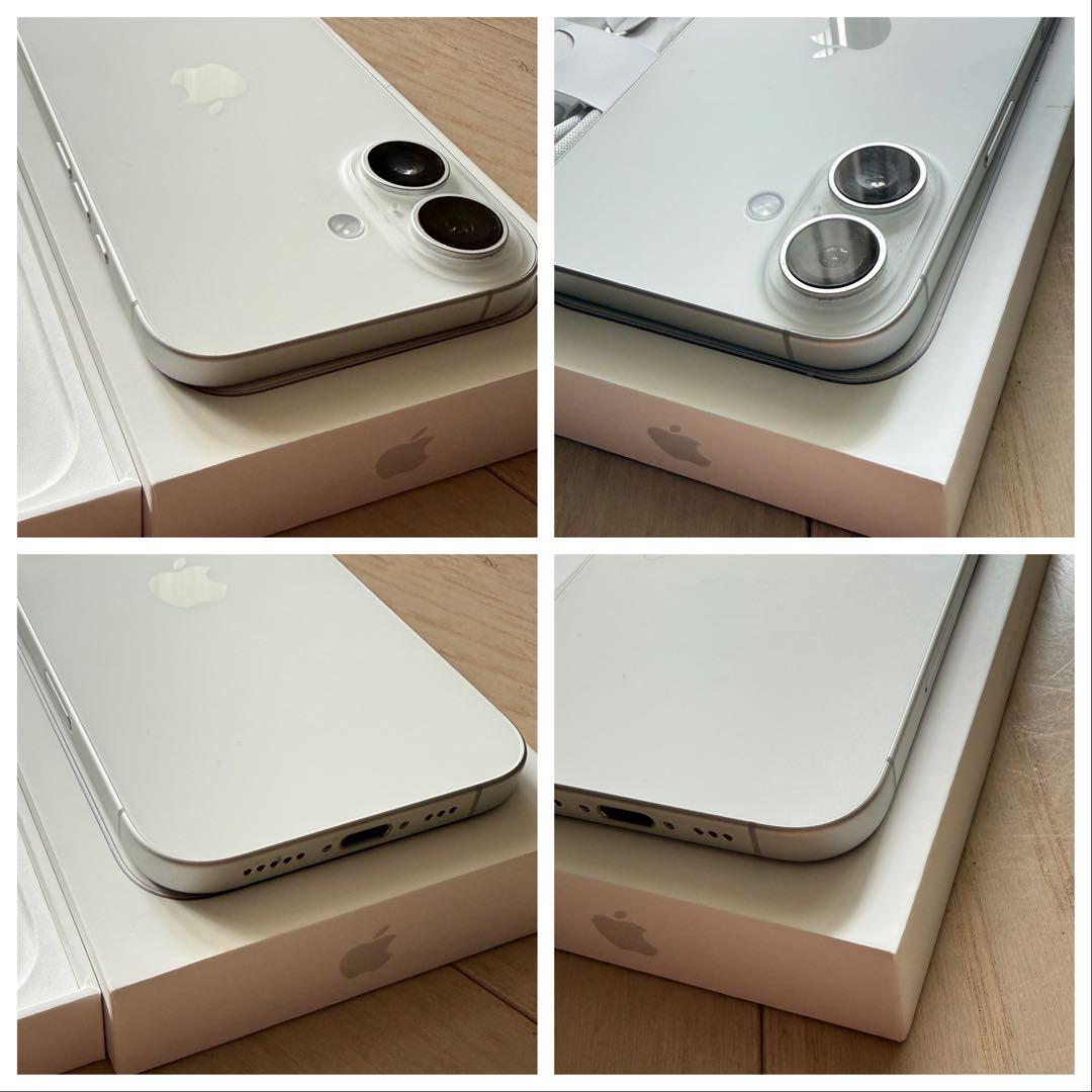【極美品】iPhone 16 128GB ホワイト 本体 SIMフリー 100%