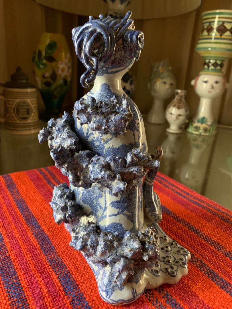 ビヨンヴィンブラッド　ビンテージ1960年スタジオ手書き一点物作品孔雀レディー