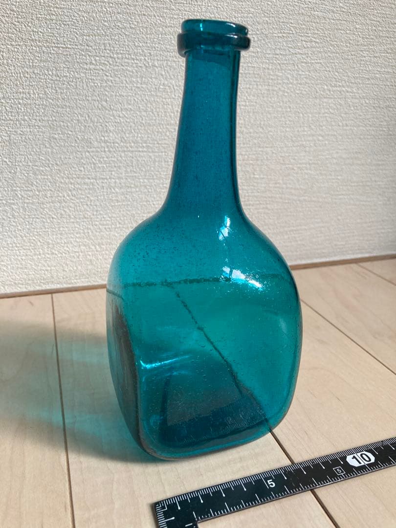 小谷眞三　倉敷ガラス　花瓶　小谷ブルー