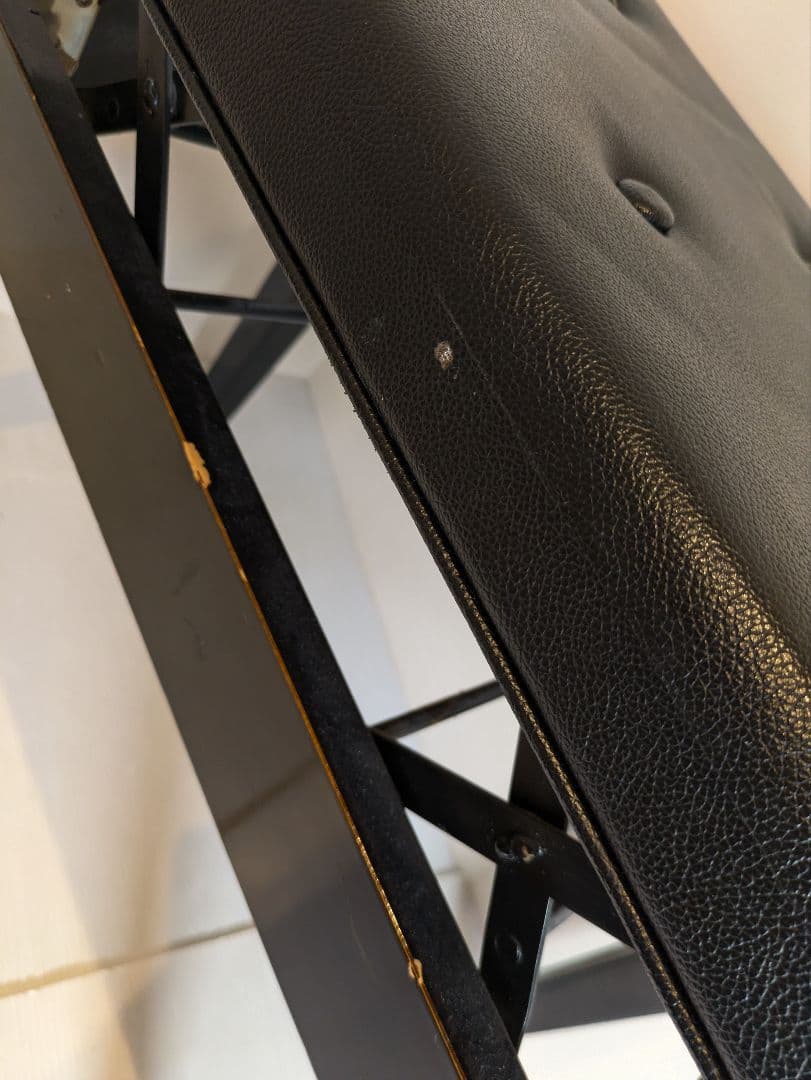 国産 ピアノ椅子 ベンチ 高低自在 ブラック