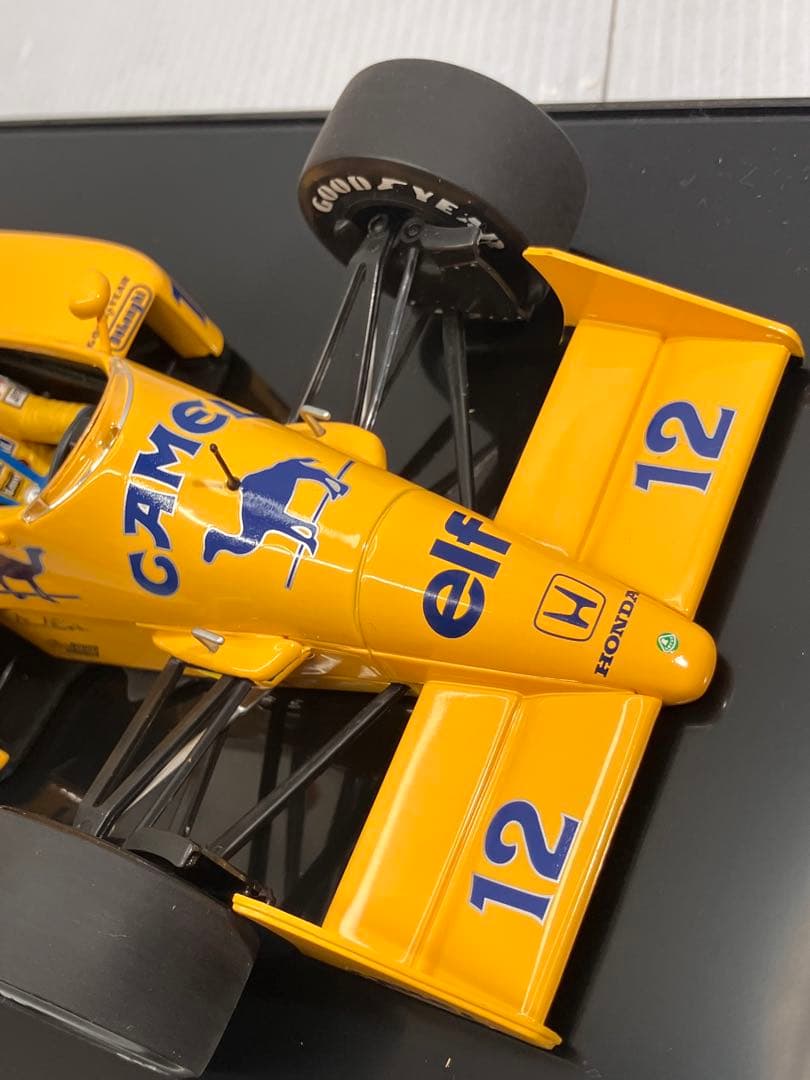 【タバコロゴ】ミニチャンプス 1/18 ロータスホンダ 99T A.セナ 美品