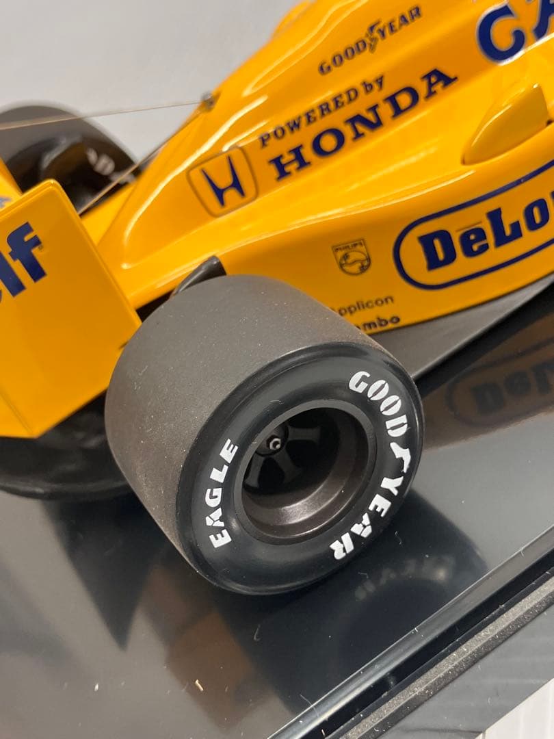 【タバコロゴ】ミニチャンプス 1/18 ロータスホンダ 99T A.セナ 美品