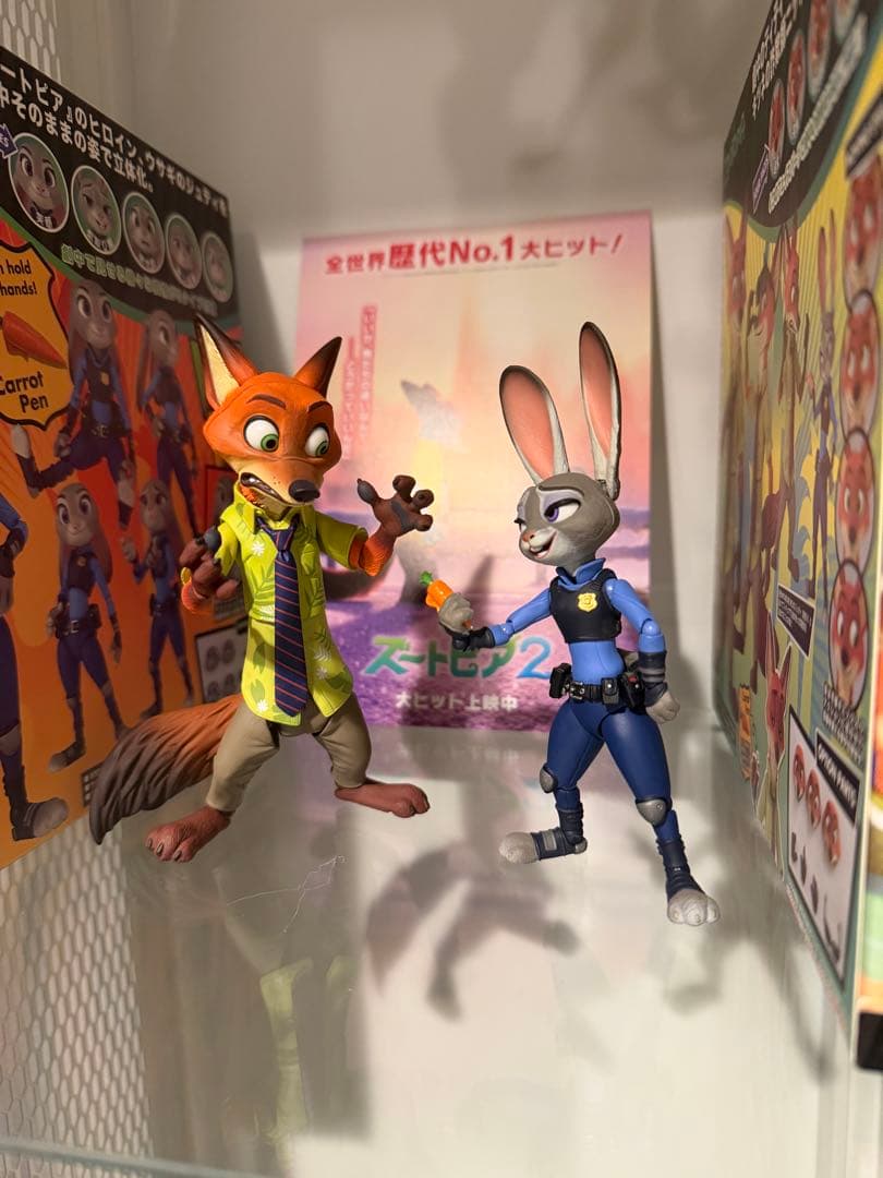 ズートピア フィギュア ムービーリボ【美品】ジュディ ニックセット