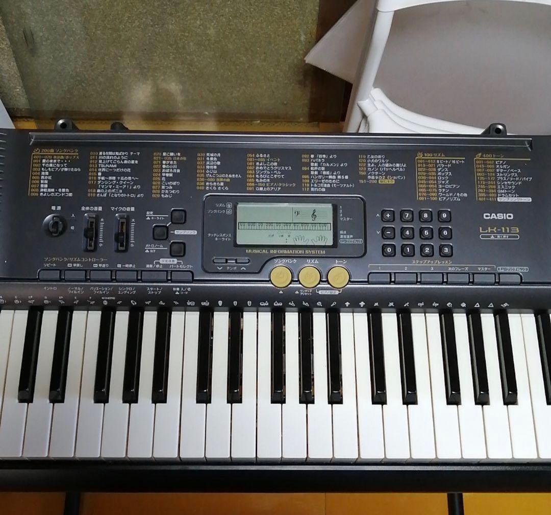 〆26/3/25 CASIO　キーボード　電子ピアノ　光ナビ　lk-113