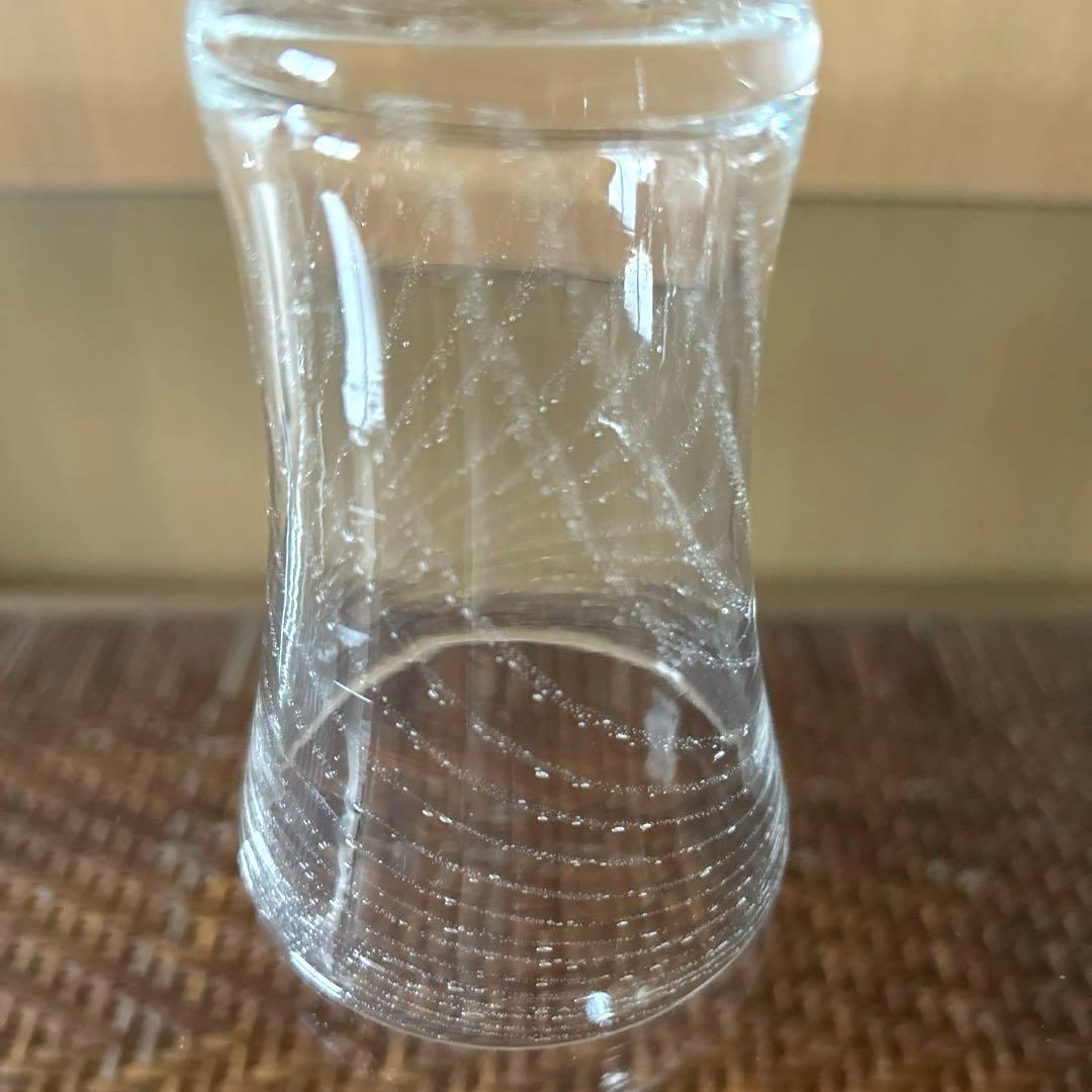 新品◆89 荒川尚也　螺旋状　アワグラス　宙吹きガラスコップ　ペア　晴耕社ガラス