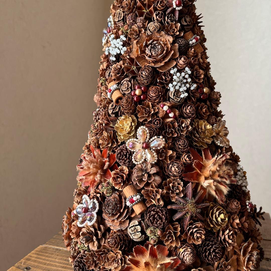 【ハンドメイド】木の実トピアリー　46センチ