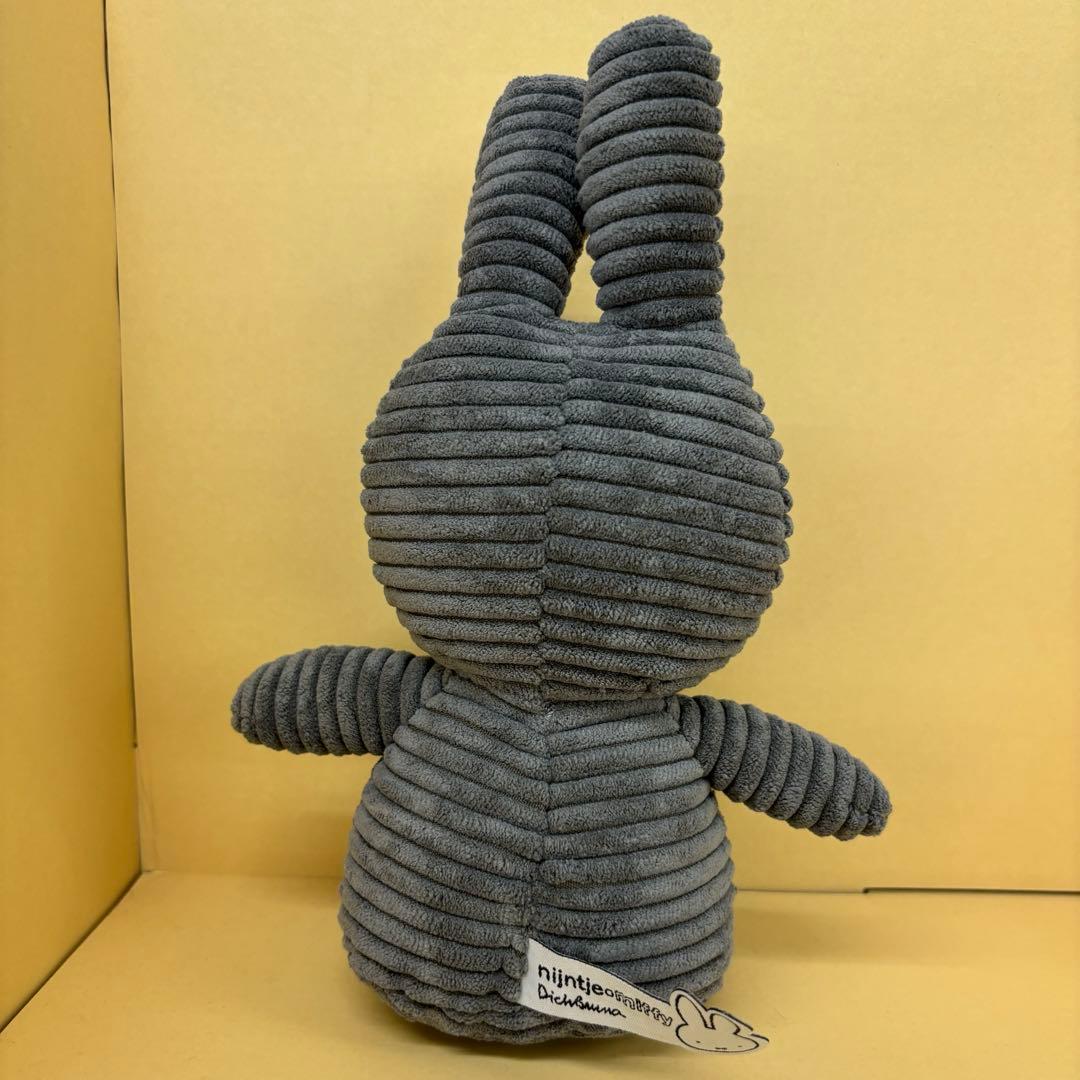 【新品タグ付き◎】ミッフィー　コーデュロイ　ぬいぐるみ グレー