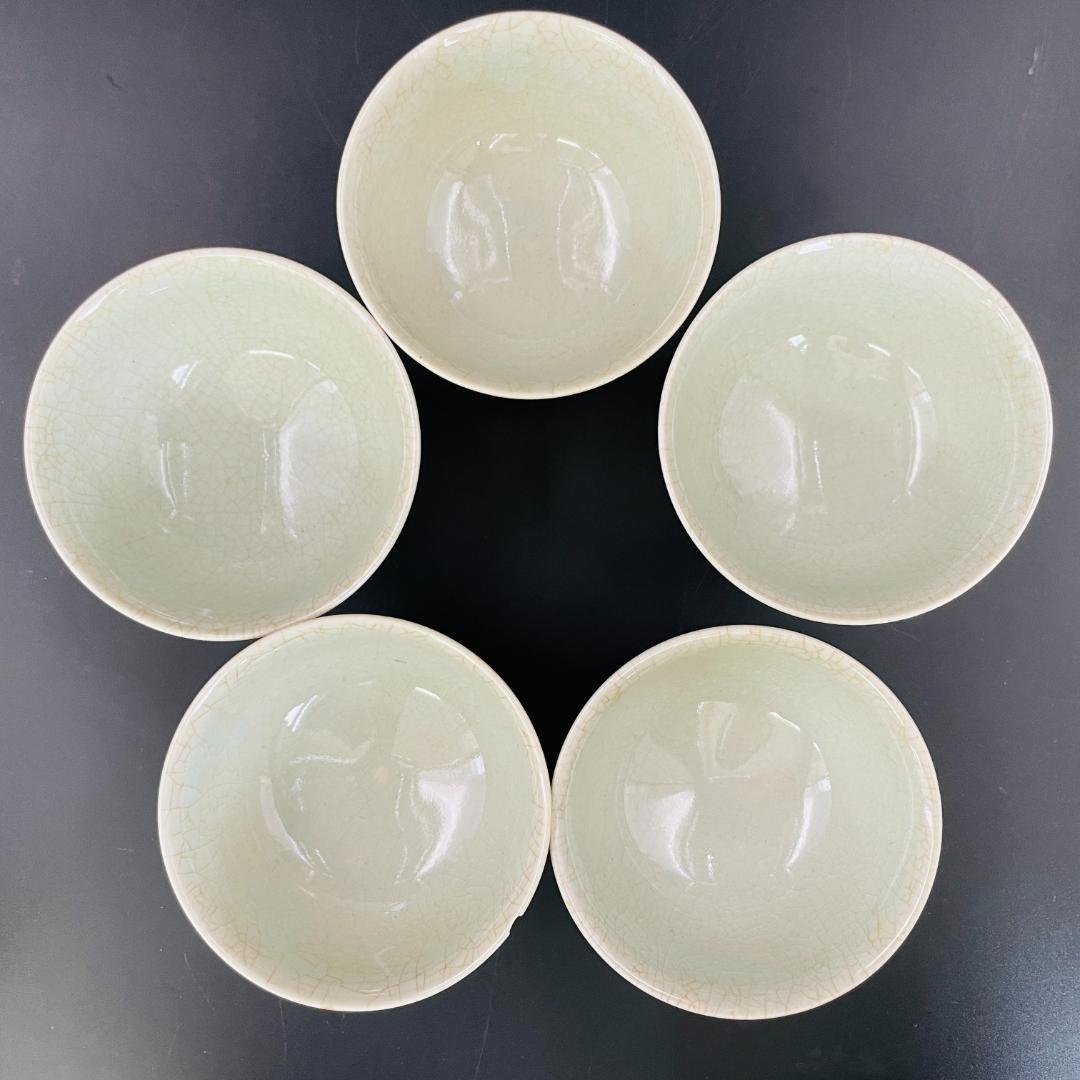 九谷焼 青郊窯 陶光 酒器揃 徳利 急須 盃 五客 小鉢 色絵 R8SB98