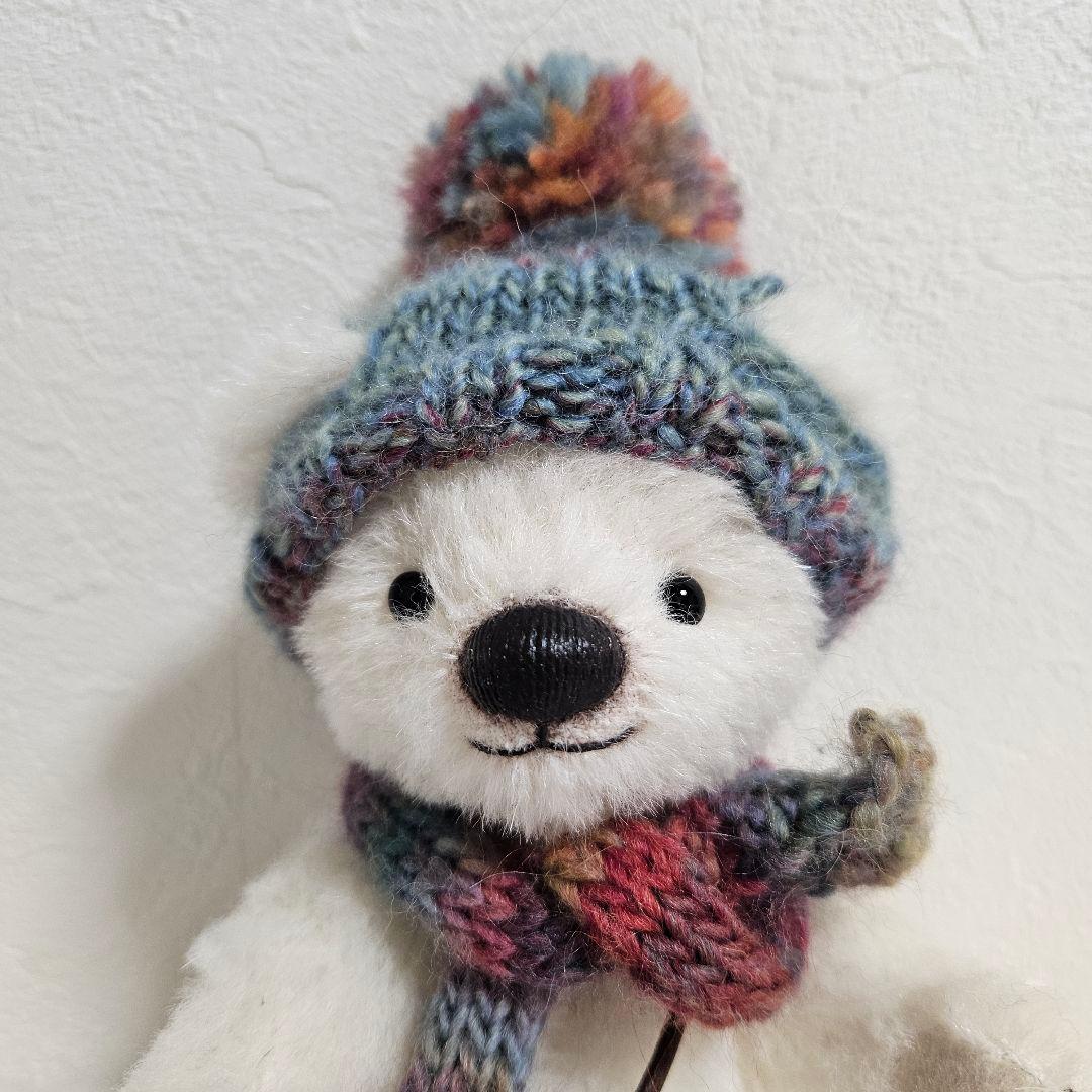 【即日発送】ぬいぐるみ作家 Fluffle bear 白のクマ