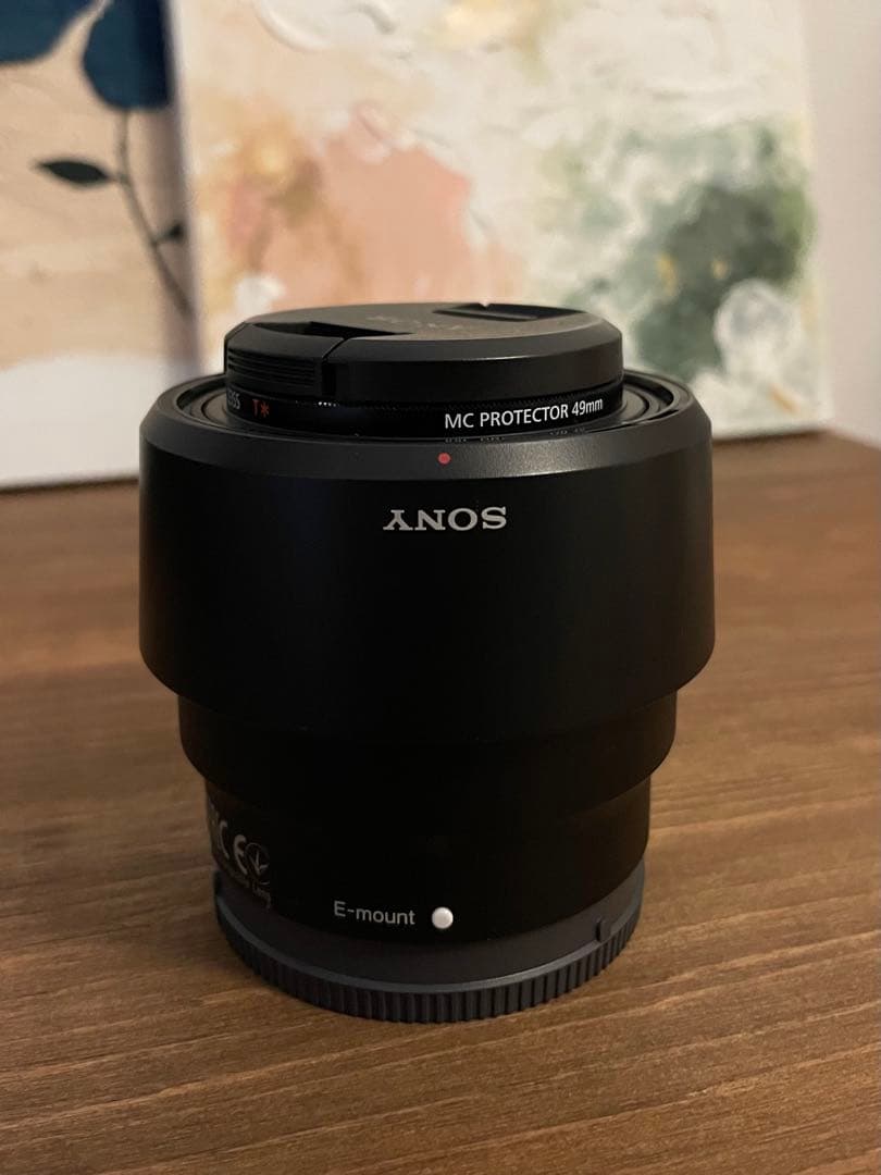 SONY レンズ 50mm f1.8　SEL50F18F 純正レンズフィルター付