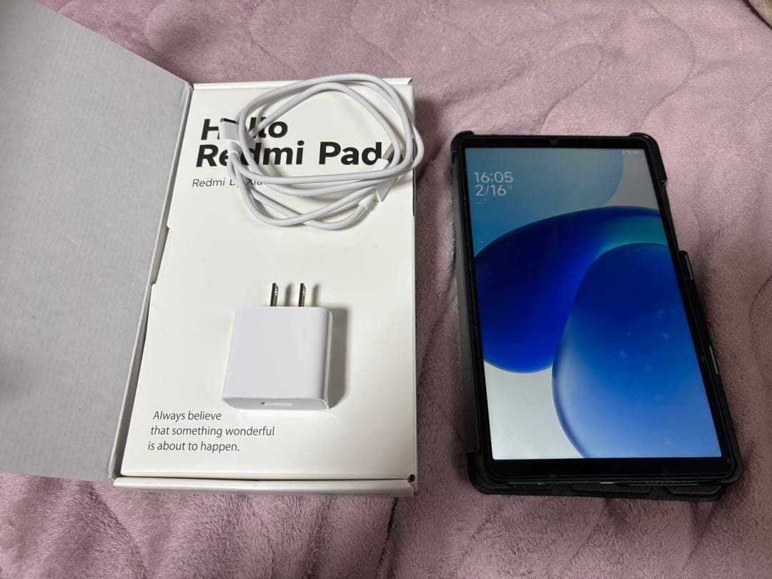 Redmi Pad SE 8.7(箱、説明書、ケーブル類)＋ケース