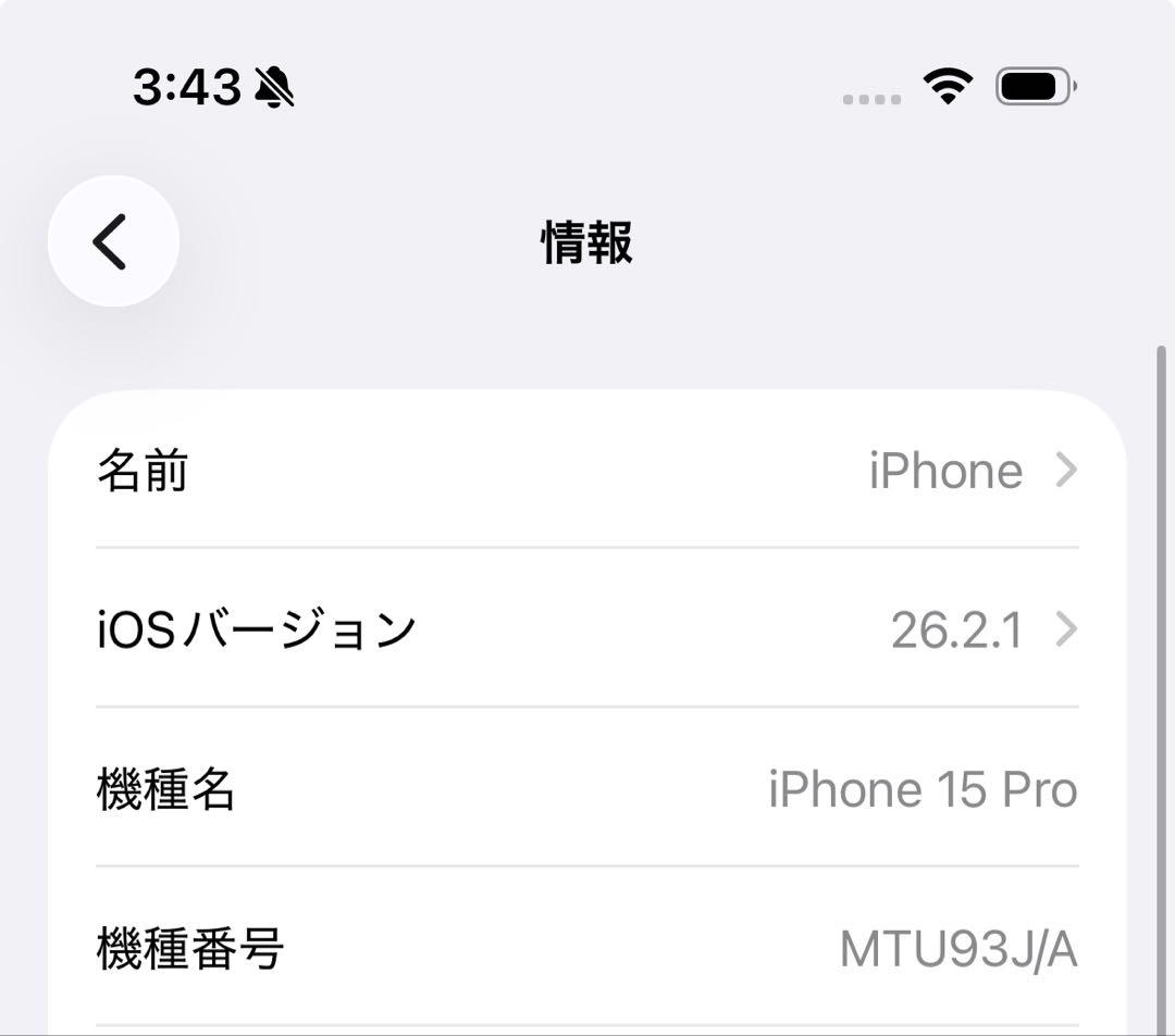 Apple iPhone 15 Pro シルバー 本体とケーブル