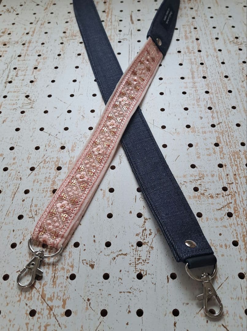 コヤンイサムチョン　ルミ　デニムリメイクトートバッグ&ショルダーストラップ