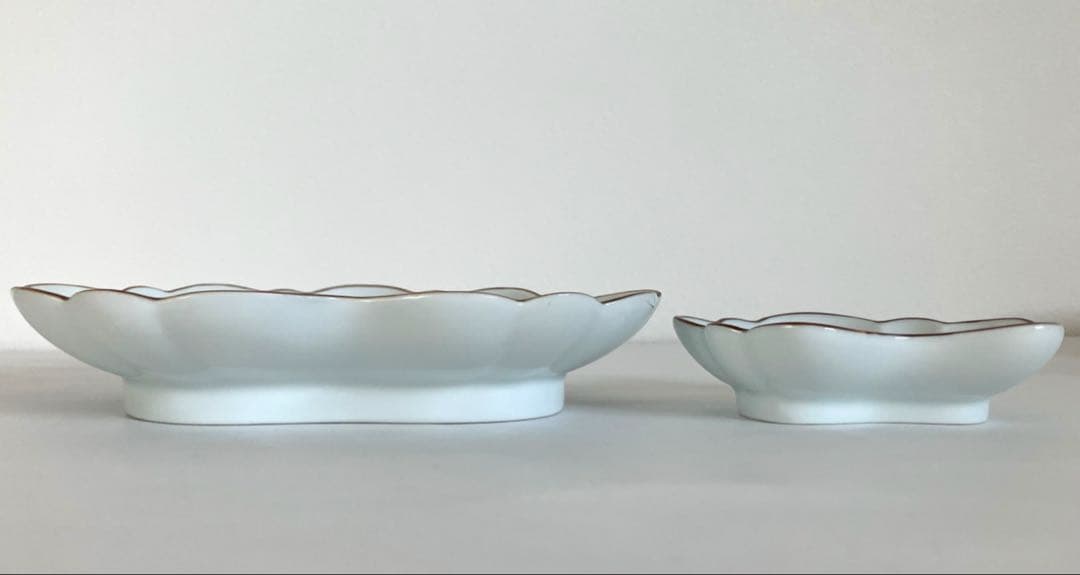 辻製磁社★形変皿★柄違い3セット★リスブドウ★ウサギ★牛★笛★有田焼