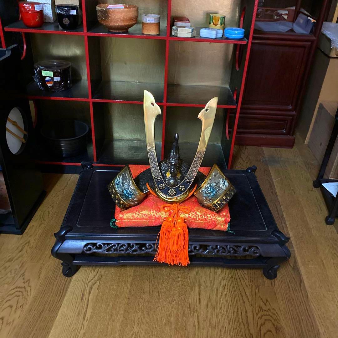 龍頭鉄兜(大)座布団付☆新品☆箱入り1セット限り❗️