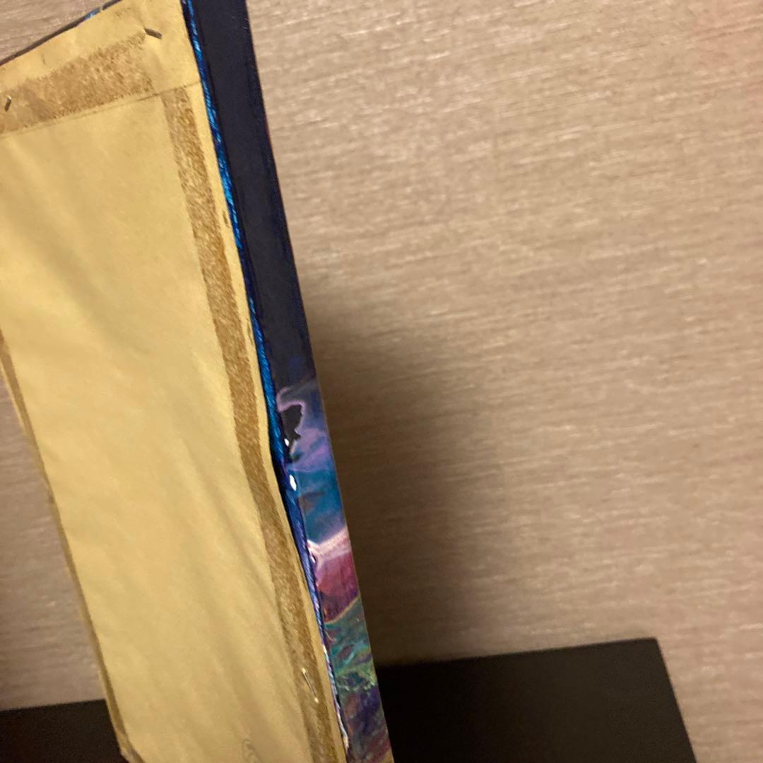 送料込み アクリルペイントアート 原画 ラメ カラフル