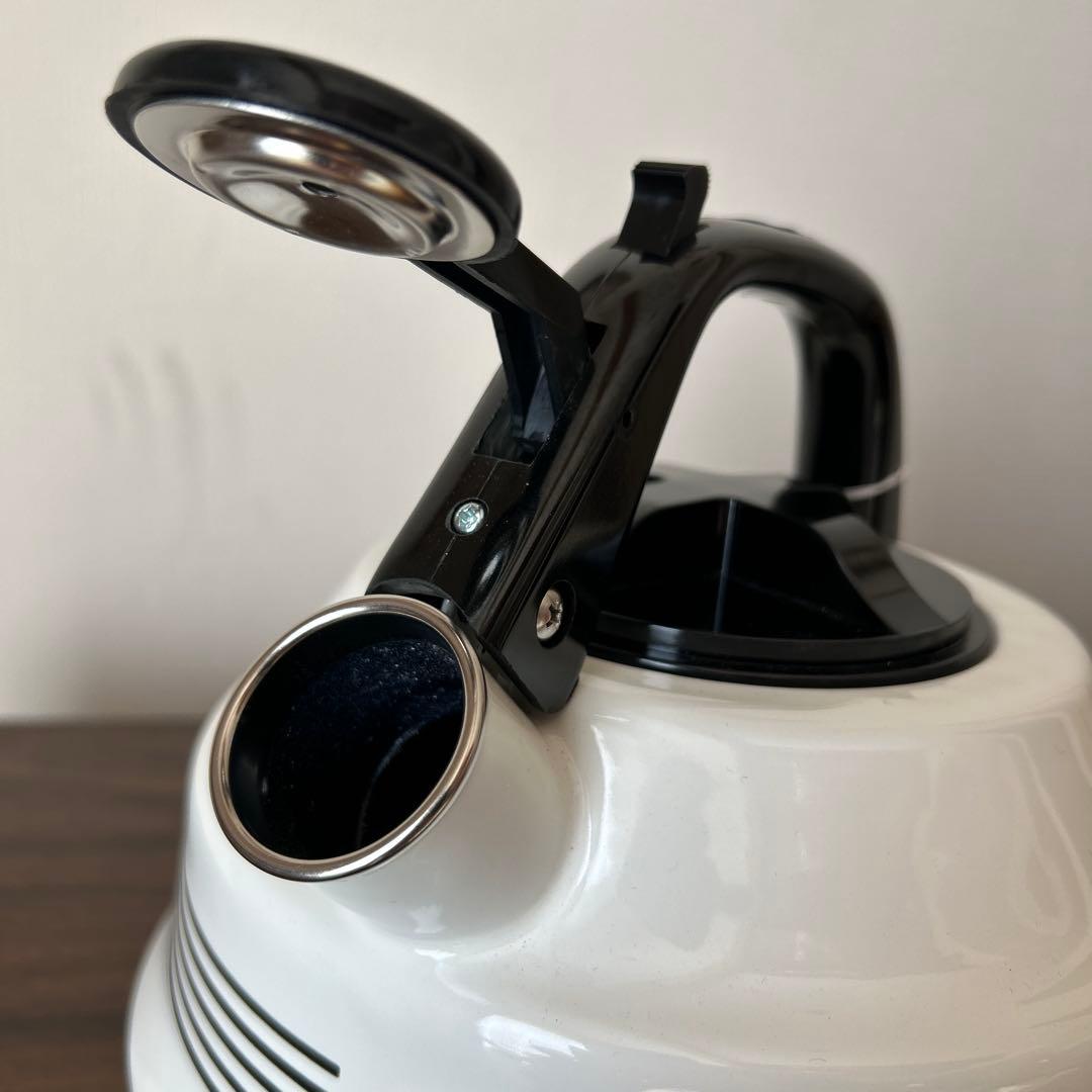 レア！昭和レトロ！未使用品！デコラウェア 笛吹きケトル 3.2L モノトーン