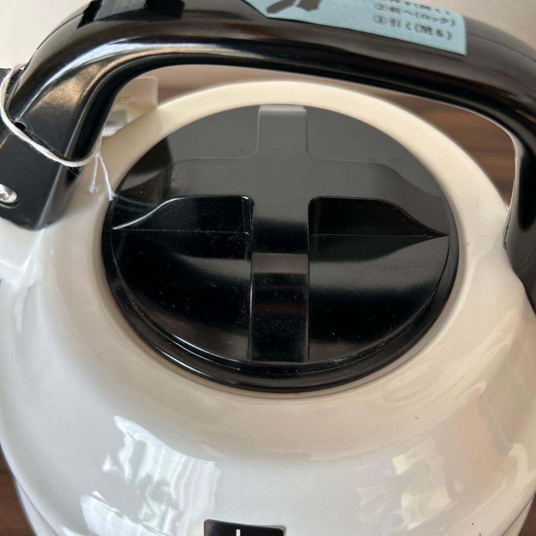 レア！昭和レトロ！未使用品！デコラウェア 笛吹きケトル 3.2L モノトーン