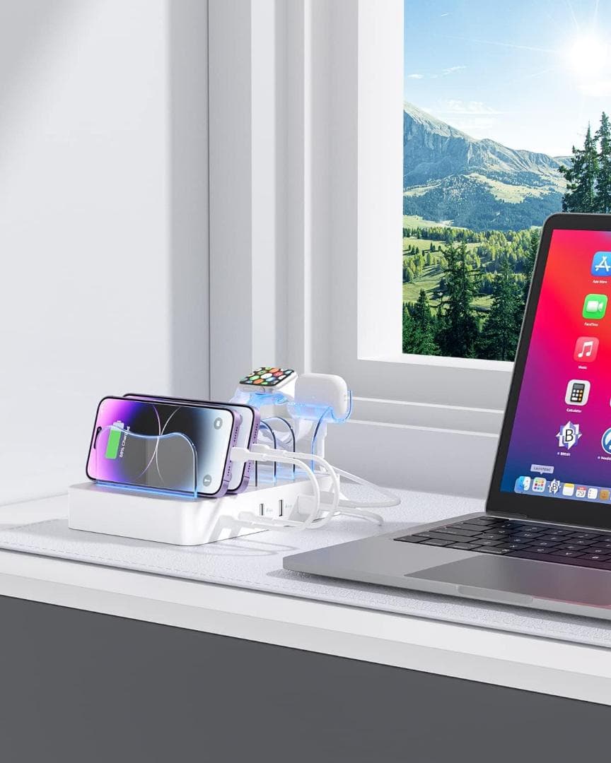 6ポートUSB-C PD急速充電ステーション