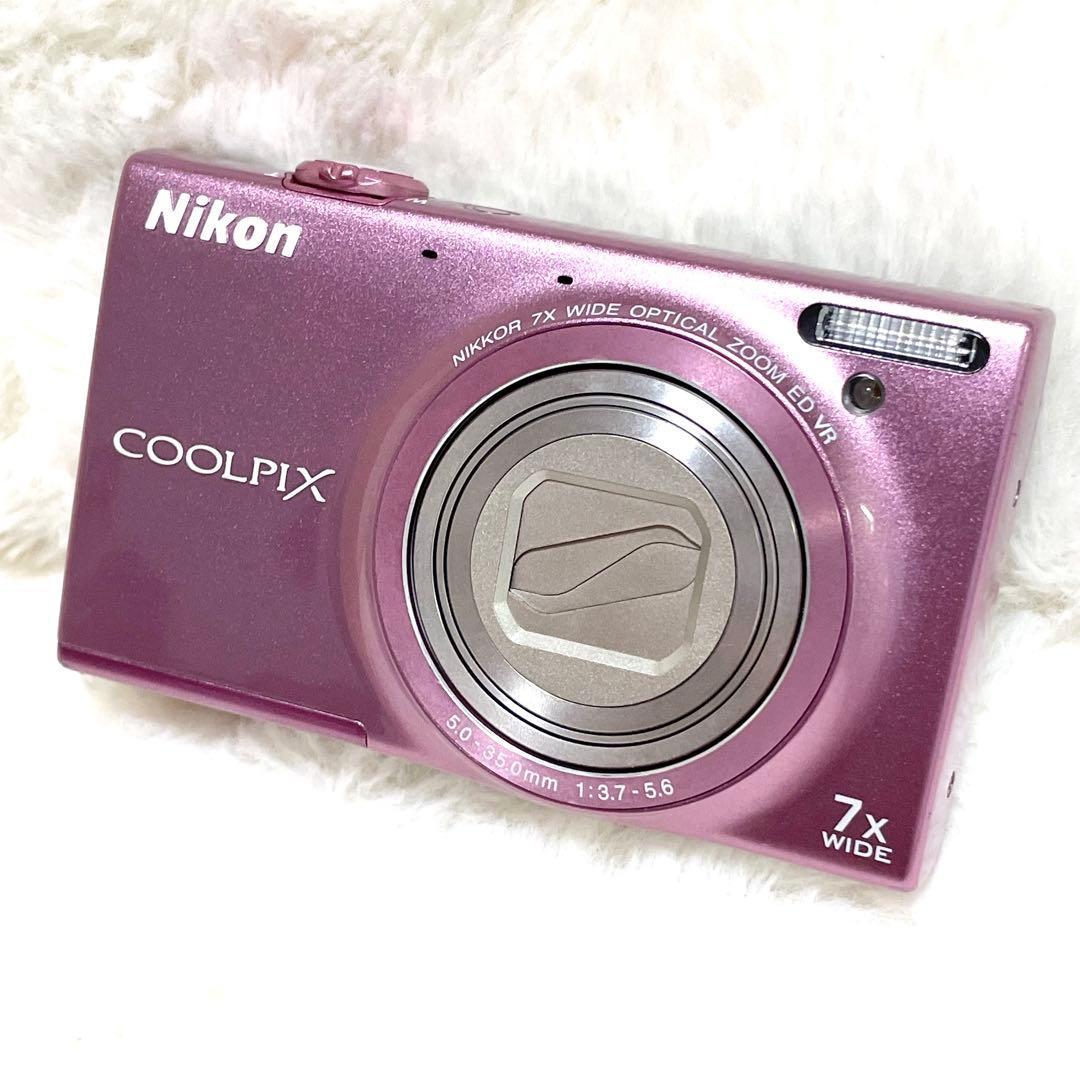 【外装美品】 ニコン COOLPIX クールピクス s6100 ピンク ジャンク