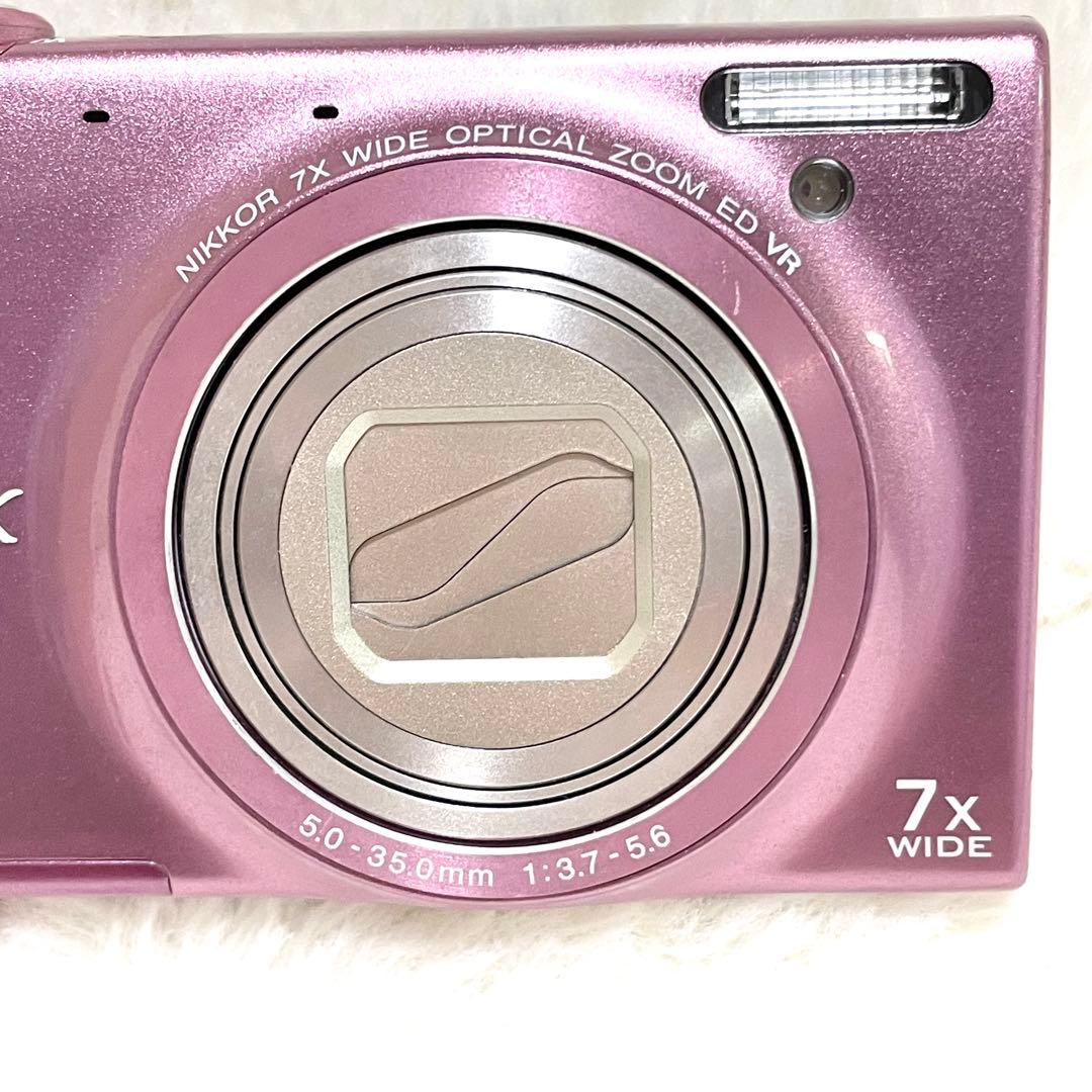 【外装美品】 ニコン COOLPIX クールピクス s6100 ピンク ジャンク