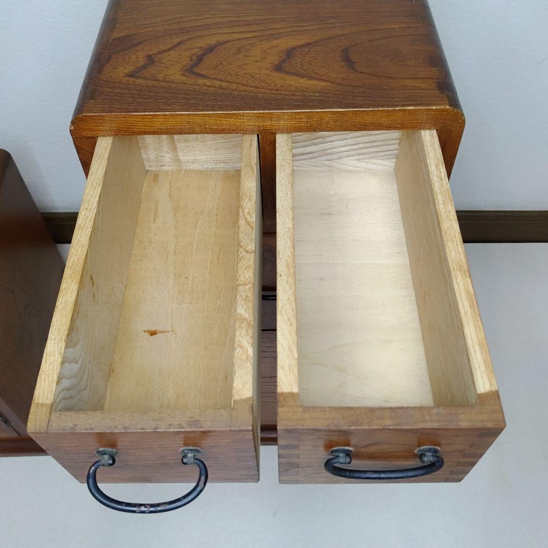 組継ぎ技法が美しい！ 縦型 木製小物入れ 小引き出し チェスト 送料無料