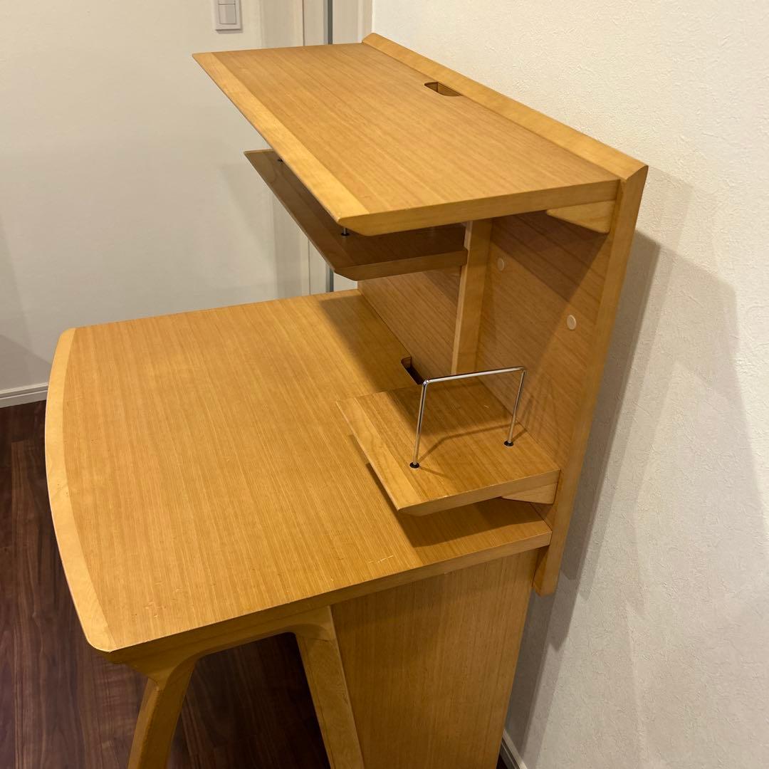 カリモク 木製 学習机 書斎机 勉強机 事務机文机 システムデスク ビンテージ