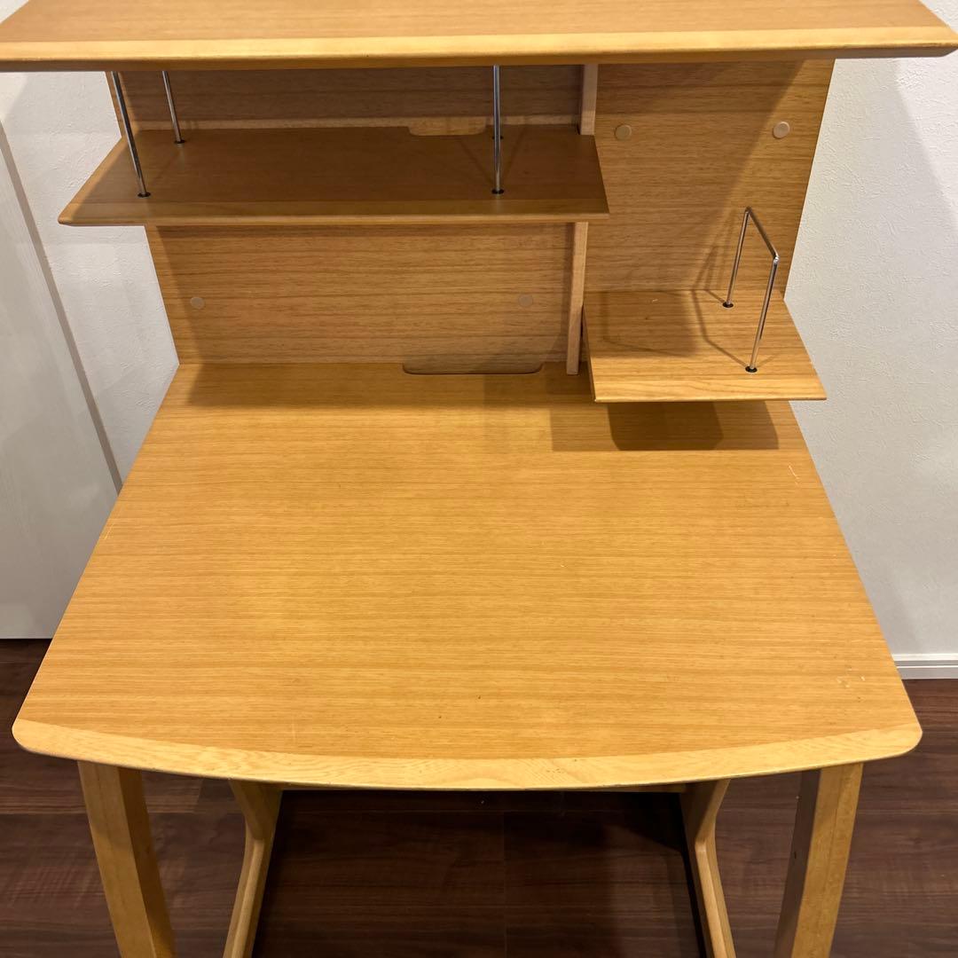 カリモク 木製 学習机 書斎机 勉強机 事務机文机 システムデスク ビンテージ