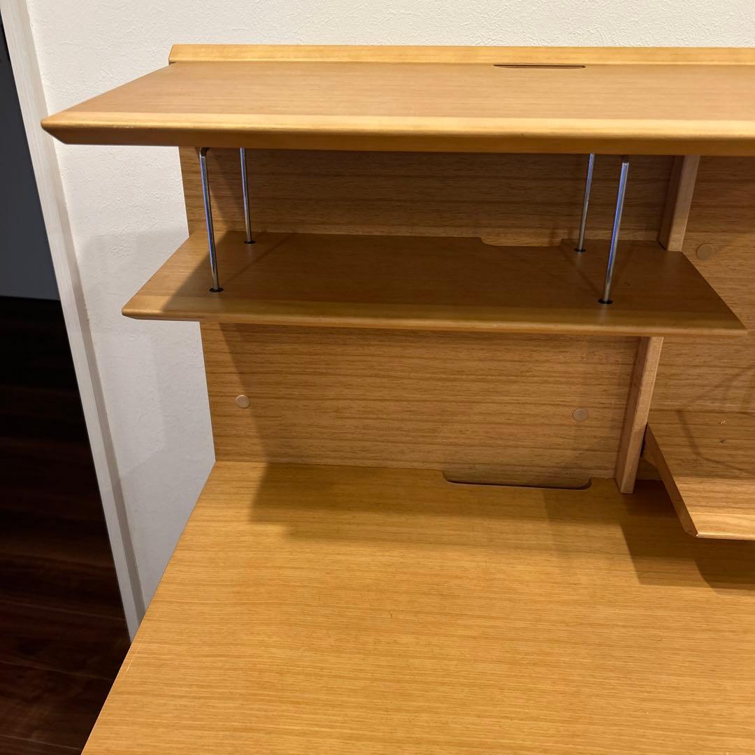 カリモク 木製 学習机 書斎机 勉強机 事務机文机 システムデスク ビンテージ