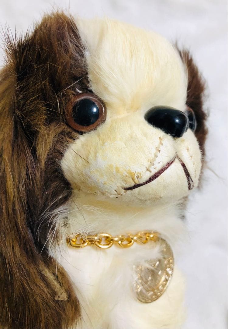 犬　チン　ラビットファー　リアルファー　KOBAYASHIぬいぐるみ　ぬいぐるみ