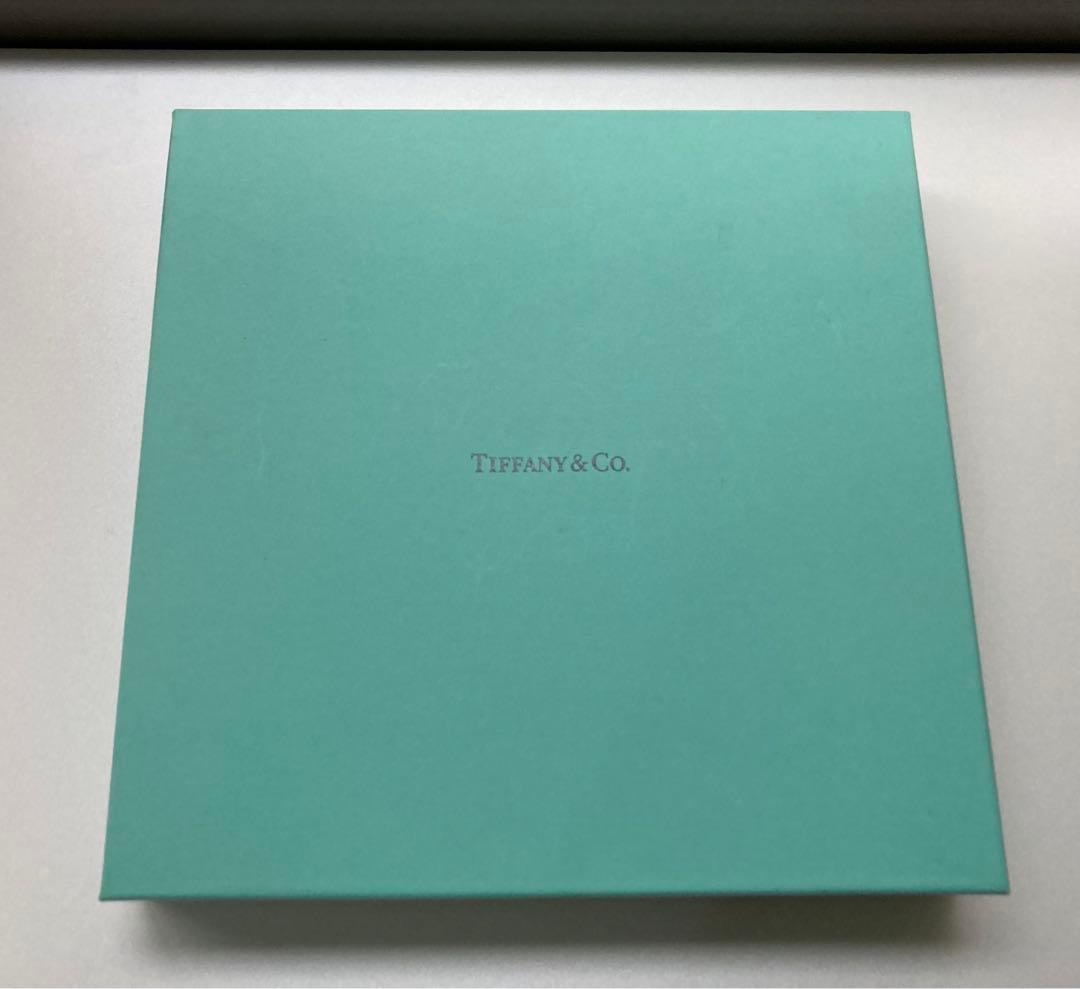 美品　TIFFANY＆Co ティファニー＆コー スクエア プレート ワイングラス