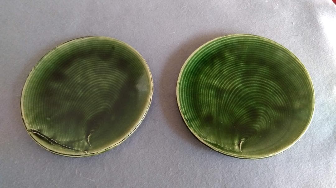 美濃焼の名工　大嶋久興　【子の日窯】　織部　希少美品　中皿　5枚セット