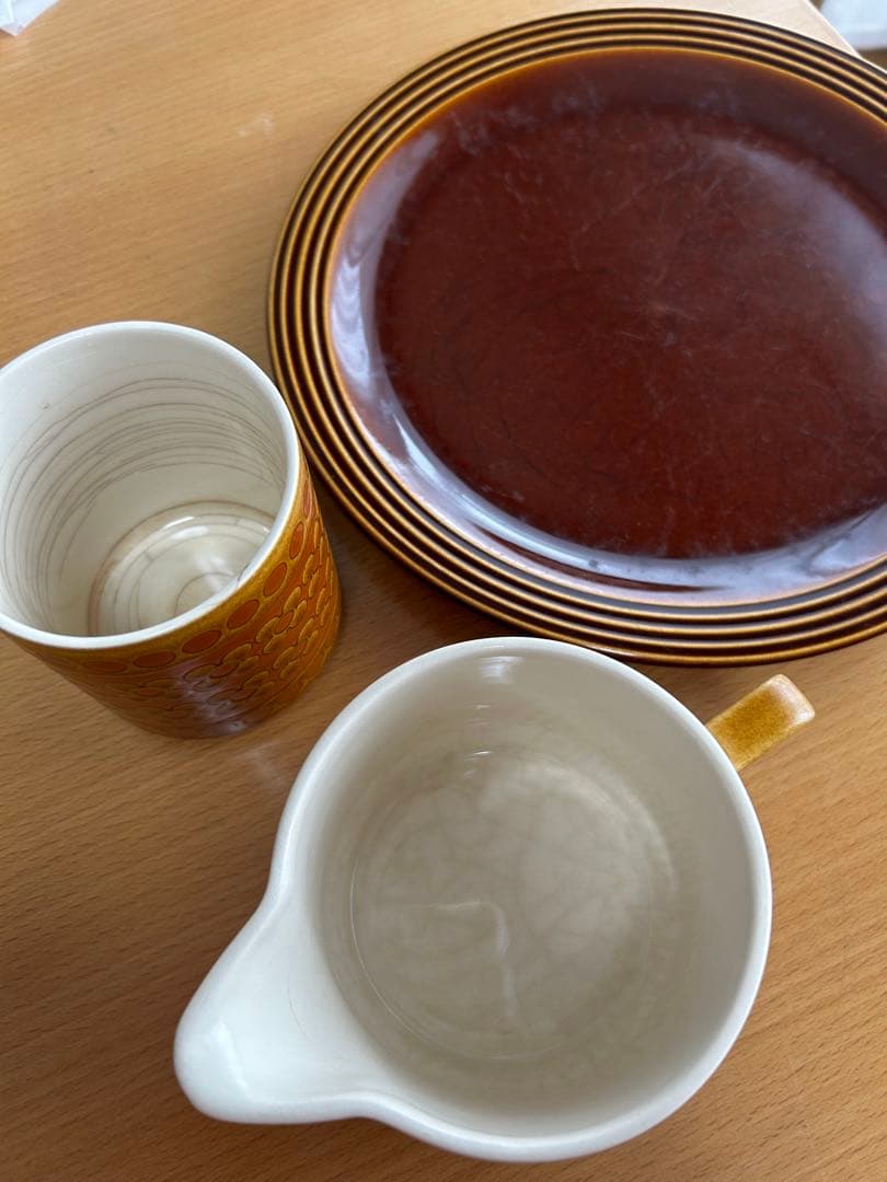 ホーンジー5点セットHORNSEAサフランコントラスト等調味料差しジャグプレート