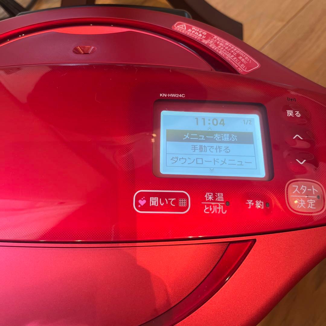 美品✨シャープ ヘルシオ ホットクック KN-HW24C-R レッド 2.4L