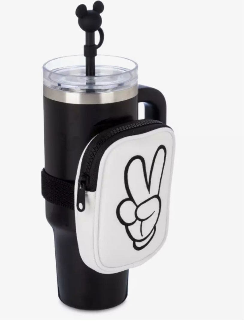 日本未発売‼️ミッキーデザインストロー付きステンレスタンブラー　WDW