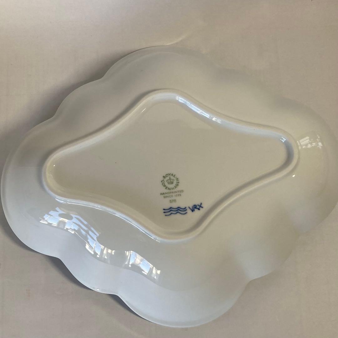 ロイヤルコペンハーゲン ブルーパルメッテ フラワーボウル 箱付 未使用