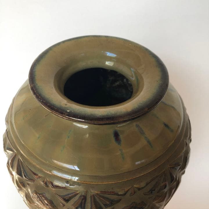 vintage 文様のある花器
