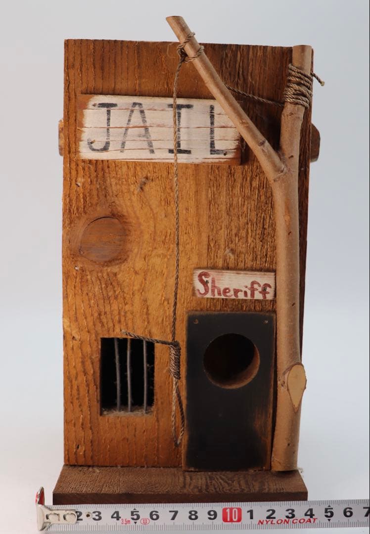 木製刑務所型バードハウス　ノアの方舟額　ANGELのカントリードール3点セット