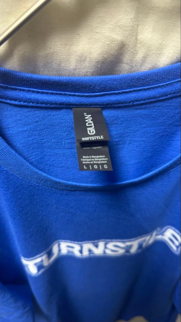 TURNSTILE Tシャツ 青色 L size ブルー　バンド