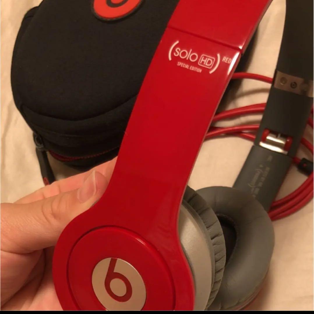 Beats solo HD Dr.dre ヘッドホン レッド ビーツ