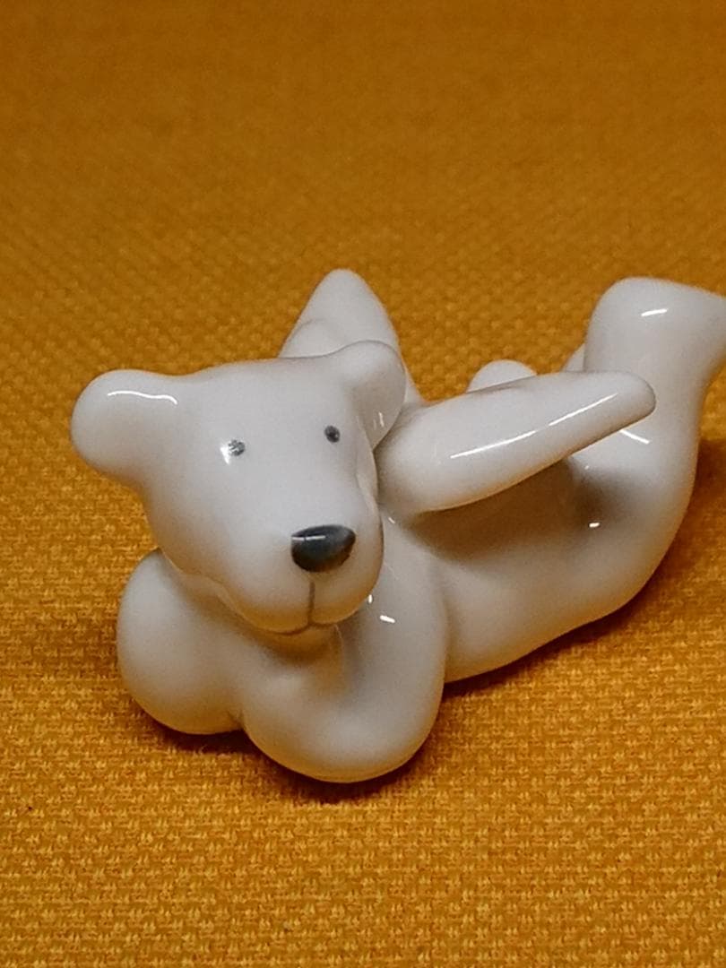 天使　うし　牛　陶器　オブジェ　置物　インテリア　工芸品　美術品　A1335