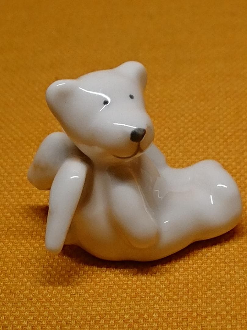 天使　うし　牛　陶器　オブジェ　置物　インテリア　工芸品　美術品　A1335