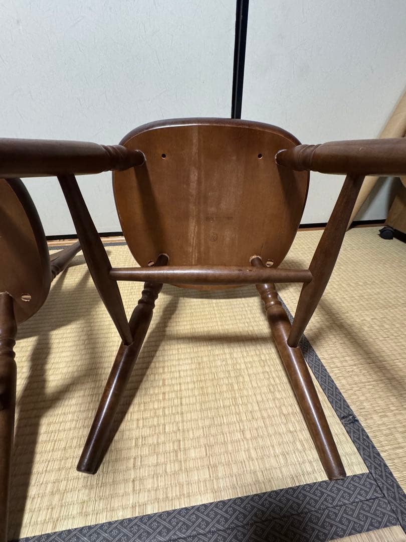 ダイニングチェア ウィンザーチェア 2脚セット マレーシア