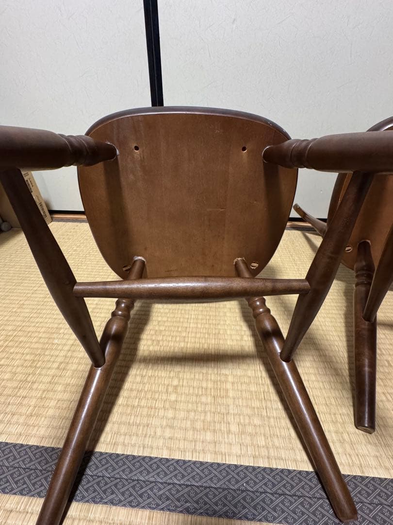 ダイニングチェア ウィンザーチェア 2脚セット マレーシア