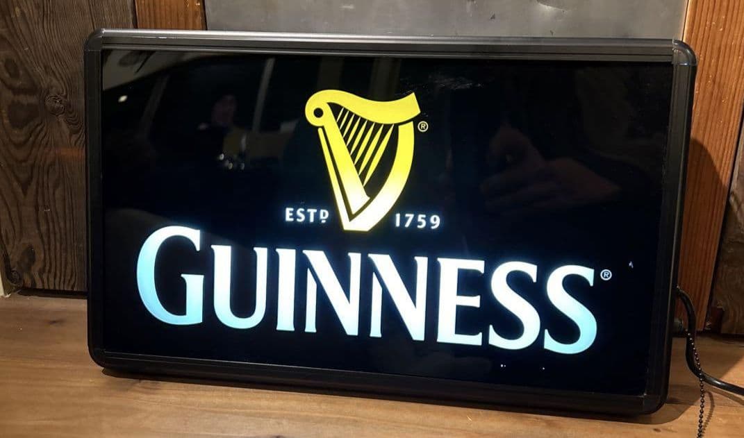未使用 GUINNESSビール看板 ネオン看板