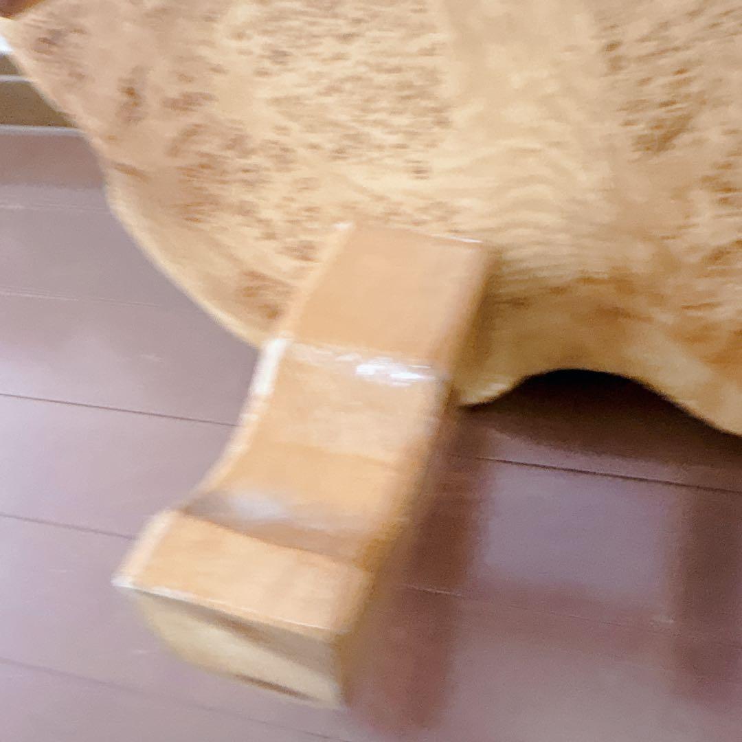 【極希少】天然木 一枚板 座卓 コブ材 瘤木 根杢 高級テーブル 職人手作り