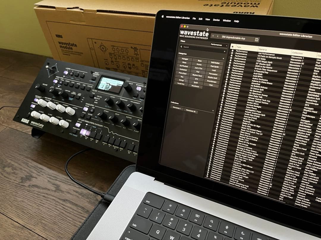 KORG wavestate module シンセサイザー 美品　元箱付き