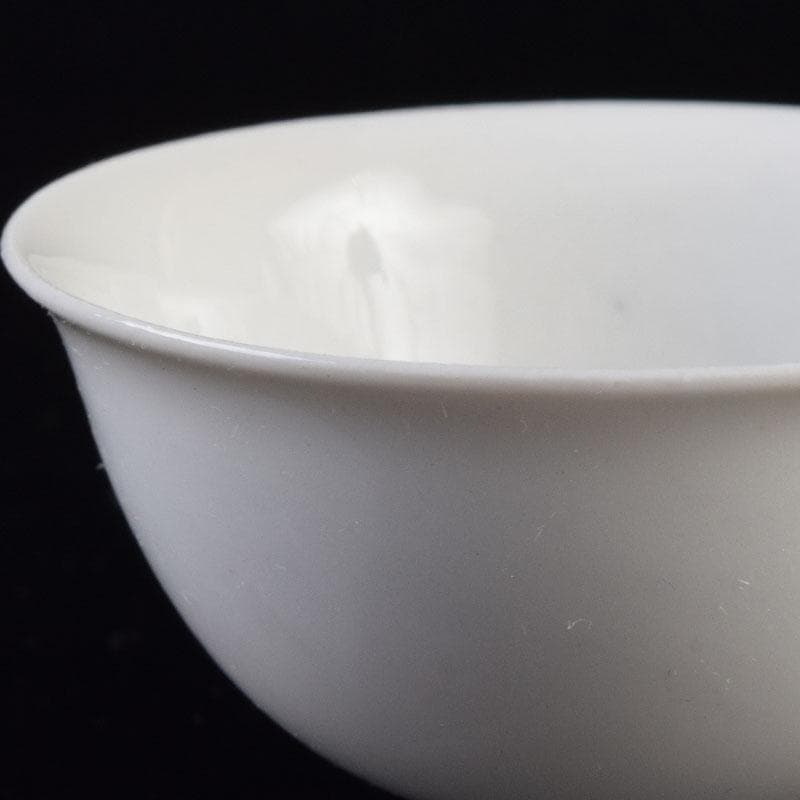 中国　徳化窯白磁　煎茶碗　五客　時代箱付　V　8593