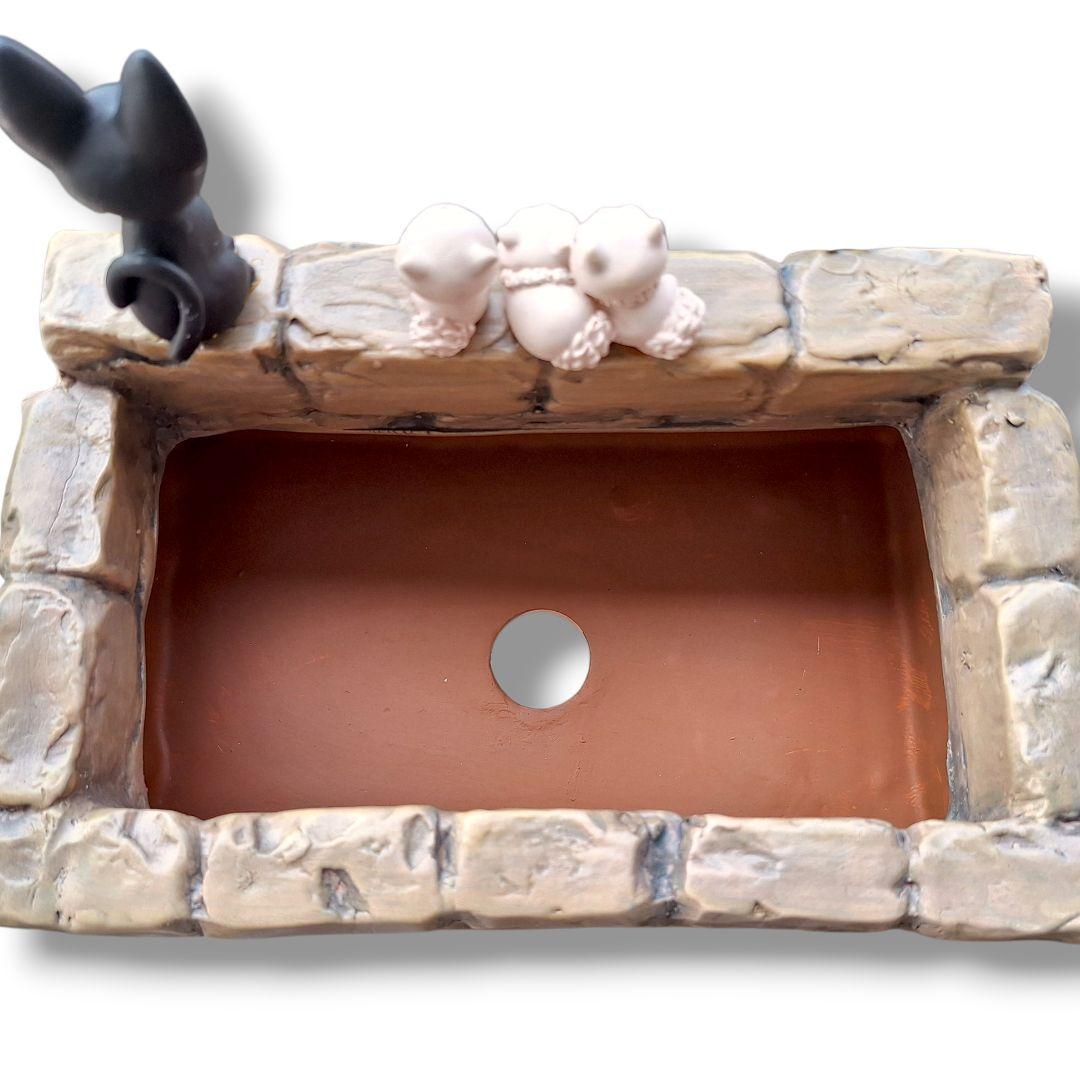 魔女の宅急便 ジジと子猫プランター Jiji Studio Ghibli