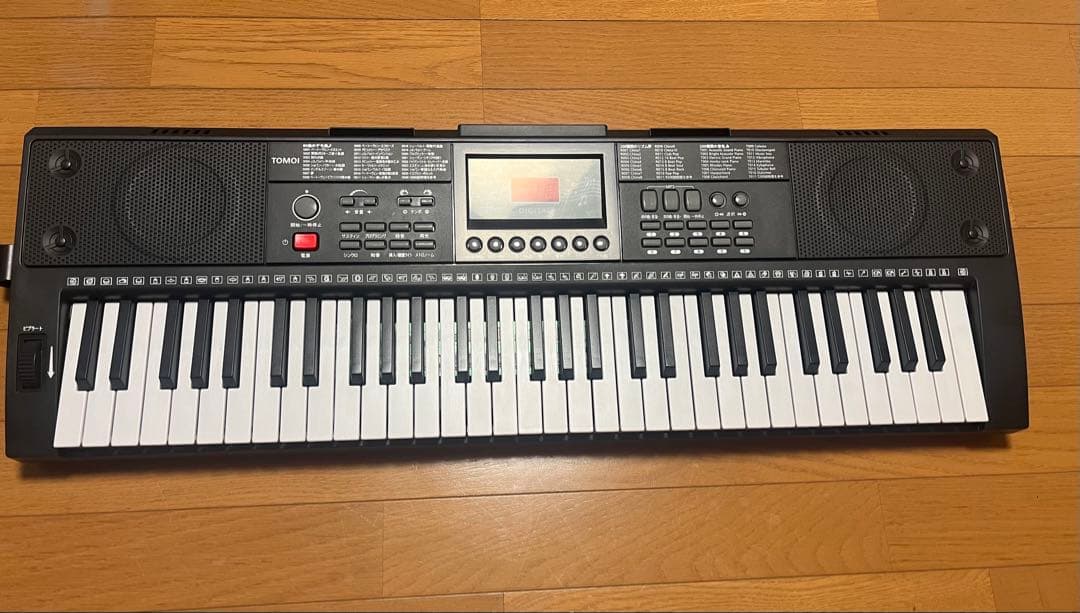 電子キーボード61鍵盤 日本語表記 光ナビゲーション スタンド付